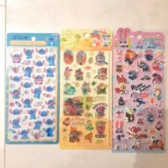 正規品　ボンボンドロップシール　スティッチ　ズートピアシールセット