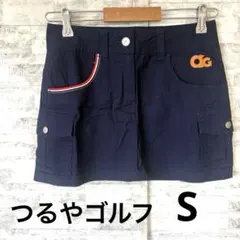 つるやゴルフ レディース ゴルフスカート ネイビー Sのサムネイル