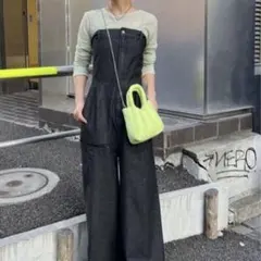 Kastane オールインワンデニム ブラック