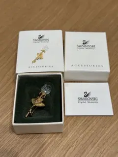 Swarovski Crystal Memories バラのブローチ