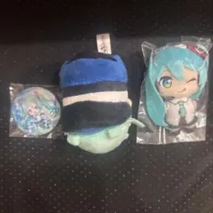 プロジェクトセカイカラフルステージ 初音ミク まとめ売り ぬいぐるみ 缶バッジ