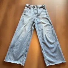 Theory ワイドデニムパンツ カットオフのサムネイル