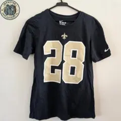 【激レア】NFL セインツ ピーターソン #28 ナイキ Tシャツ 黒 Sサイズ