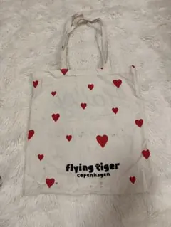 Flying Tiger Copenhagen ハート柄 トートバッグ