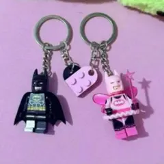 【新品未使用】LEGO 風キーホルダー　2個セット☆ペア☆お揃