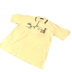 美品 SIMPSON シンプソン ポロシャツ Lサイズ 半袖 イエロー系