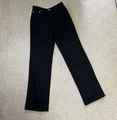 BOBSON ボブソン ブラックパンツ W63 セミフレア　薄手　レディースのサムネイル