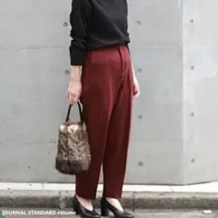 JOURNAL STANDARD アクリルウールストレッチポンチテーパードパンツ