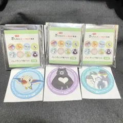 ☆【缶バッジ】ざんねんないきもの事典、とり、くま、ぺんぎん