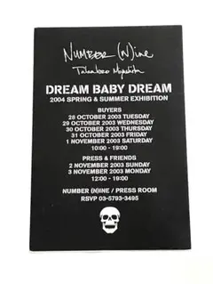 NUMBER (N)INE DREAM期 invitations ポストカード