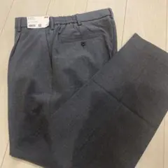 【ユニクロ】　タックワイドパンツ グレー　Lサイズ　メンズ　【UNIQLO】
