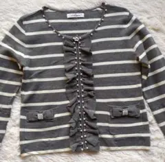 ギャラリービスコンティ　カーディガン　ボーダー