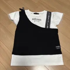 キッズ　Tシャツ ホワイト ブラック