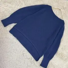 UNTITLED ニット ブルー 2 シンプル キレイめ 着回し 大人 上品