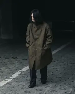 A.PRESSE Motorcycle Half Coat BROWN 3