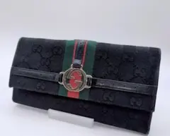 s*a様 GUCCI オールドグッチ シェリーライン インターロッキング 二つ折