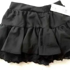 新品・黒スカート キュロット