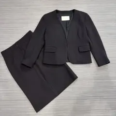 美品 ボールジィ ノーカラージャケット スカート セット ネイビー S