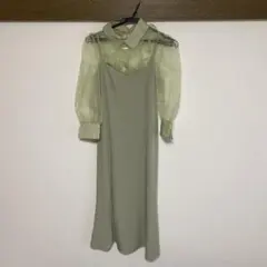 JILLSTUART FR グリーン　パーティードレス