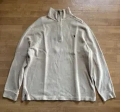 Polo by Ralph Lauren ハーフジップトレーナー L ベージュ