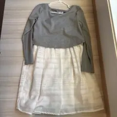 LOVEMICe Mサイズ ひざ丈ワンピース　マタニティ　授乳