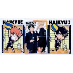 ハイキュー クリアカード 日向翔陽 影山飛雄 月島蛍 山口忠 ミニキャラ 等身