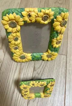 ひまわり装飾フォトフレームセット