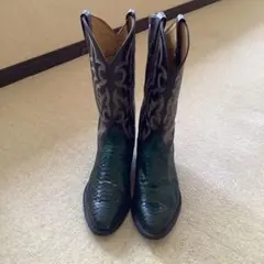 Tony Lama 緑パイソンレザー　ウエスタンブーツ