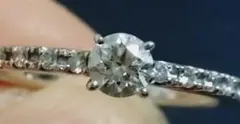 プラチナ ダイヤモンドデザインリング シンプル 050 pt900 刻印あり 