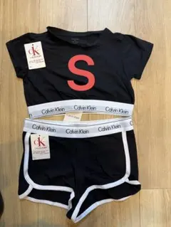 Calvin Klein ブラック ショートパンツ セットアップ S/P