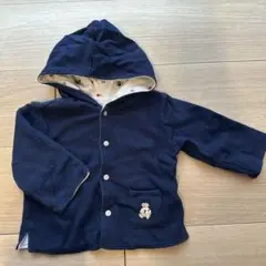 リバーシブル フード付きネイビーアウター