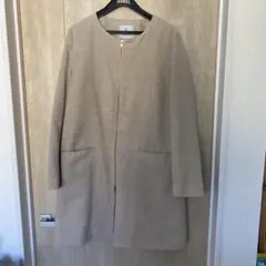 ROPÉ PICNIC ノーカラージャケット 38 ベージュ