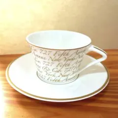 ティファニー ノーツ（TIFFANY　NOTES) ペアコーヒーカップ＆ソーサー