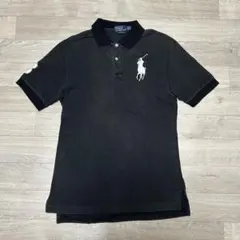 ラルフローレン ビッグポニー ポロシャツ 黒 XL ポーロー ブラッ POLO