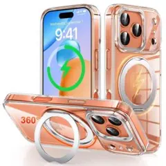 ☆新品☆ iPhone 17 Pro ケース Magsafe 360米軍 クリア