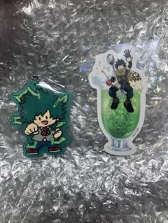 緑谷出久　デク　雄英オープンスクール　クリームソーダ　ステッカー　キーホルダー