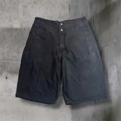 90s USA製guess denim half wide pants34/32