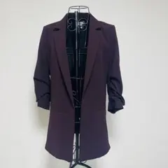 H&M パープル テーラードジャケット Sサイズ