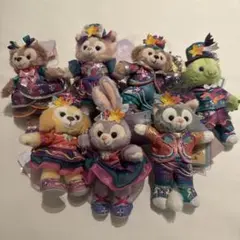 香港ディズニーランド　ダッフィーアンドフレンズ　ぬいぐるみキーホルダーセット