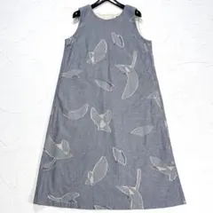 極美品✨️パラスパレス 上質リネン 小花柄 シャツワンピース ゆったり