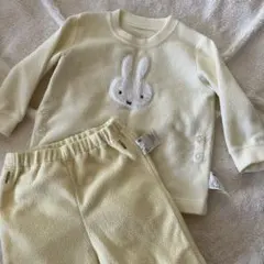 ユニクロ フリースパジャマ ミッフィー　イエロー　90cm