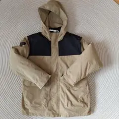 GLAZOS 3way切り替えジャケット　ベージュ&ブラック　フード付き　160