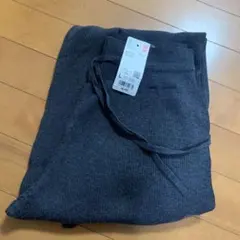 UNIQLOウォッシャブルニットリブパンツ　ダークグレー