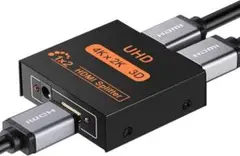 HDMI分配器 1入2出 4K対応 PS5/Xbox/HDTV用 USB給電