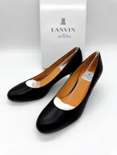 新品 ランバン ビジュー パンプス ブラック 22.5cm