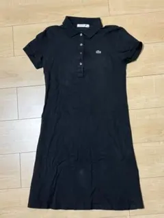 LACOSTE ラコステ 半袖 ポロワンピース ネイビー 36 - メルカリ