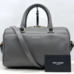 ✨美品✨サンローラン ハンドバッグ 2way ベイビーダッフル レザー グレー