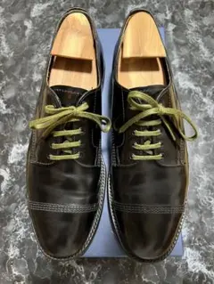 【美品】サンダース 1128Bミリタリーダービーシューズ BLACK 7H