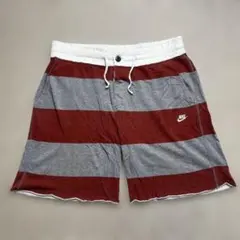 【古着】NIKE FT スウェット ストライプショーツ