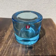 美品】 レア キャンドルホルダー シーブルー 廃盤色 イッタラ